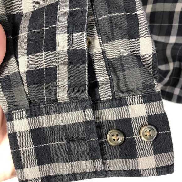 ST JOHNS BAY PREMIUM TWILL SHIRT MENS LARGE TALL BUTTON DOWN LONG SLEEVE DARK - Picture 9 of 11